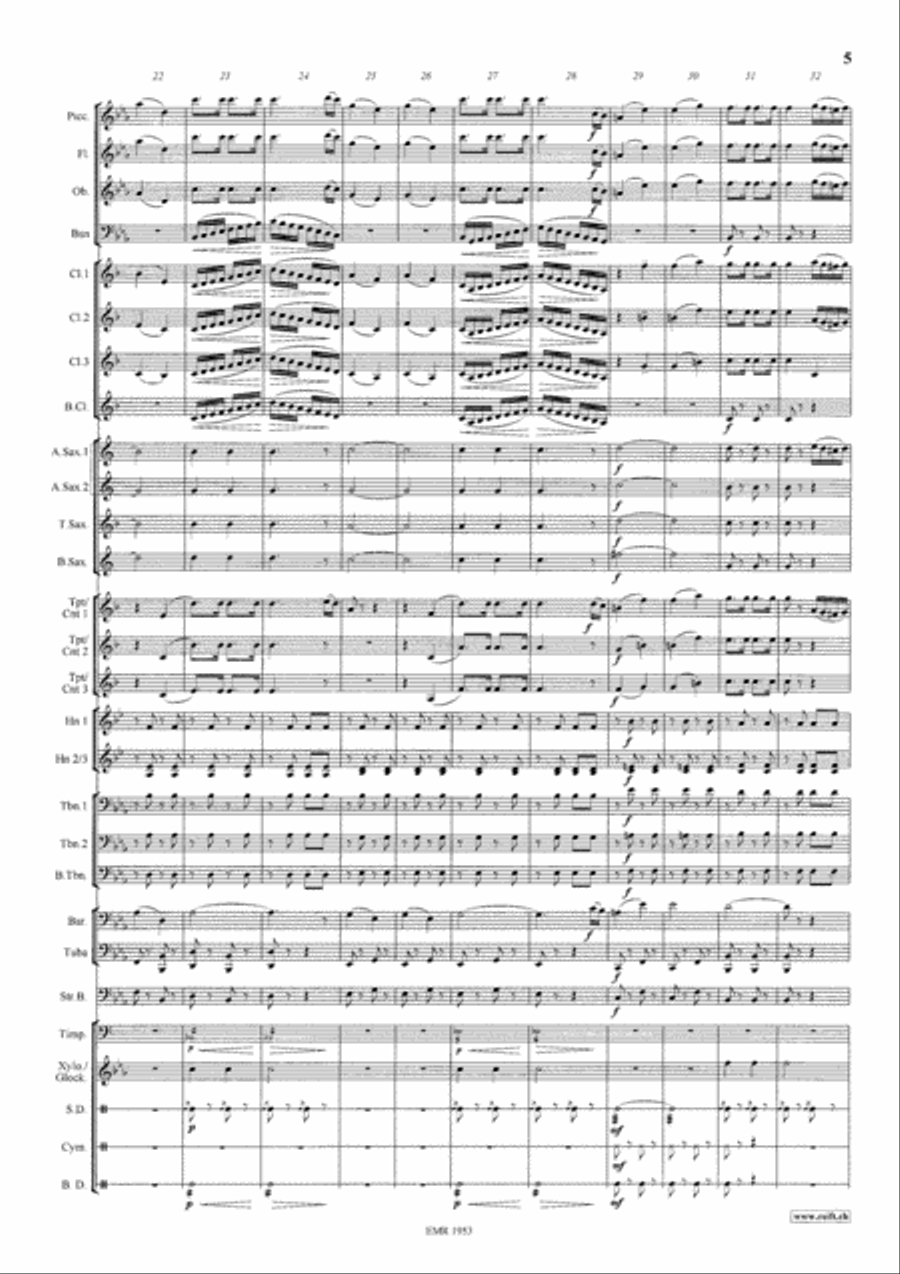 Thunder And Lightning Polka Concert Band scores gallery preview page 6