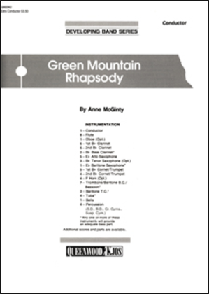 Book cover for Green Mountain Rhapsody - Score
