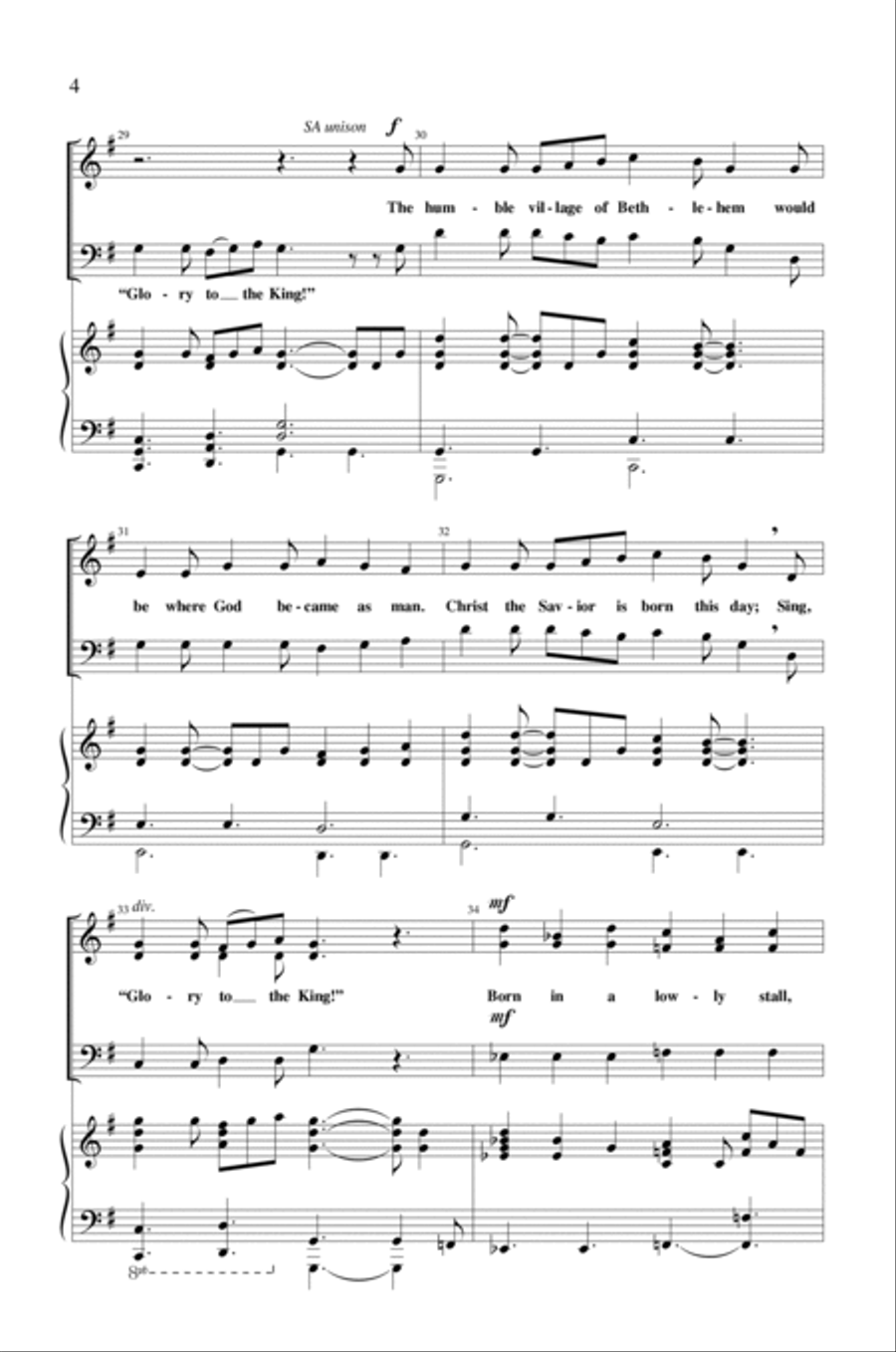 Sing Glory To The King Sing Glory To The King 3-Part scores gallery preview page 4