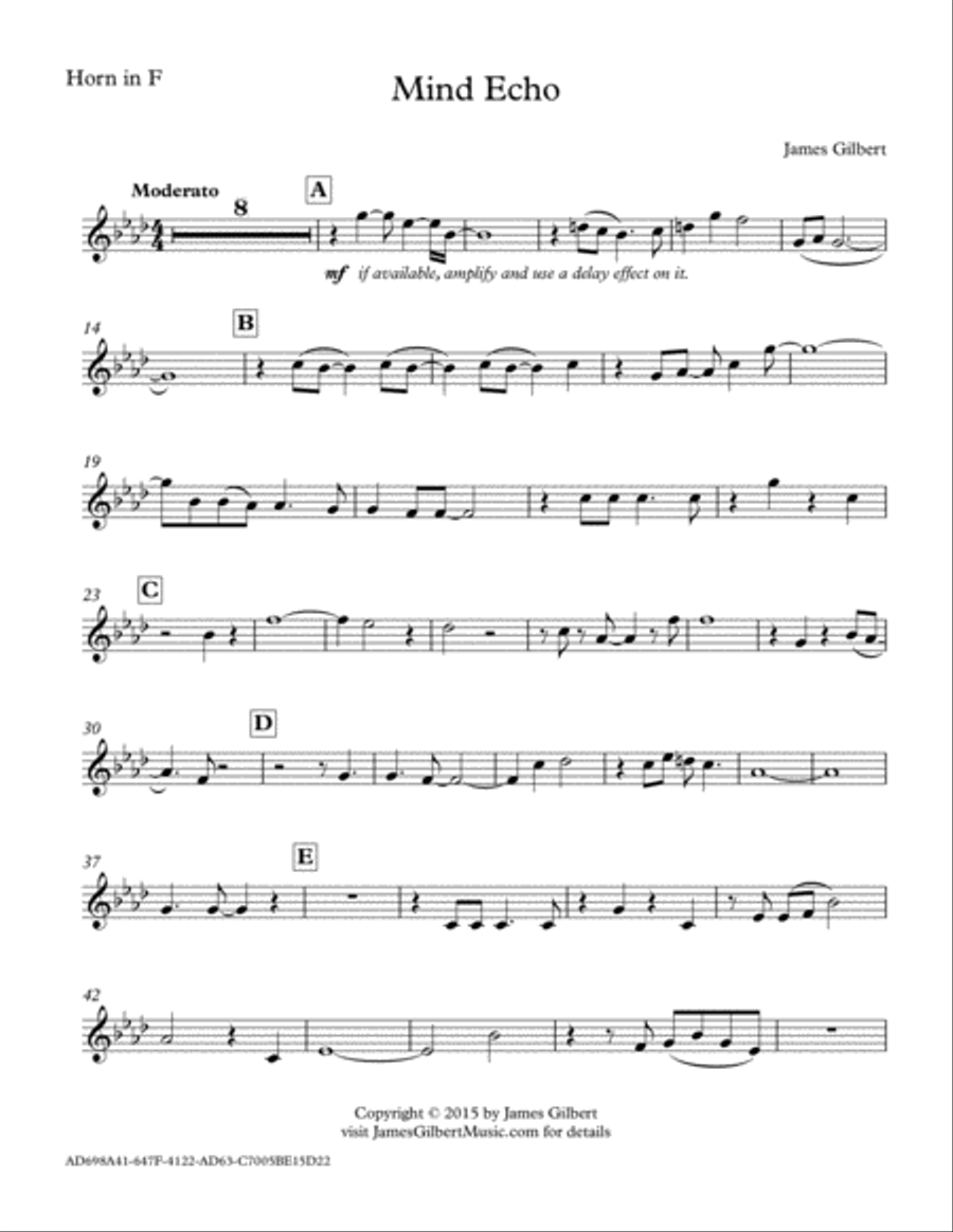 Mind Echo Horn scores gallery preview page 6
