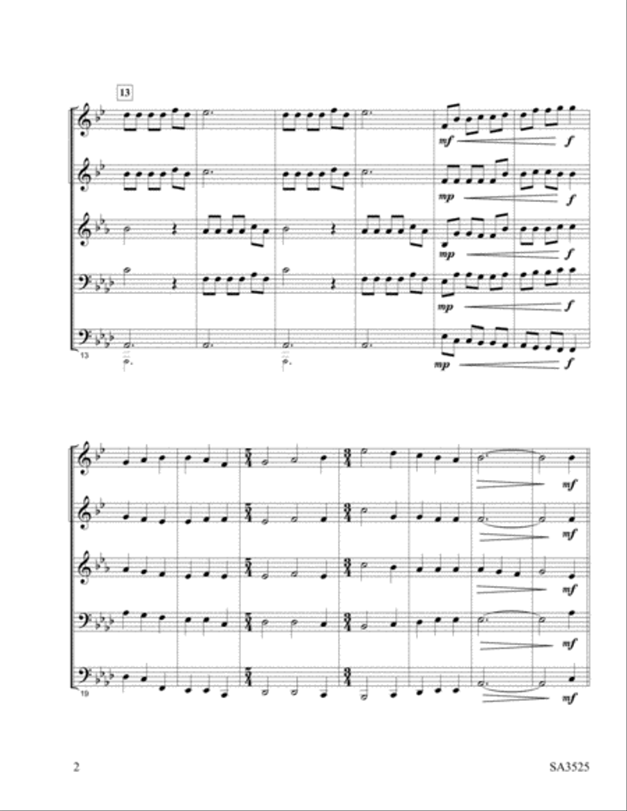 Immortal, Invisible Brass Quintet scores gallery preview page 2
