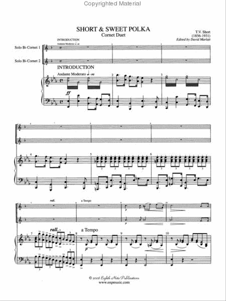 Short and Sweet Trumpet Duet scores gallery preview page 2