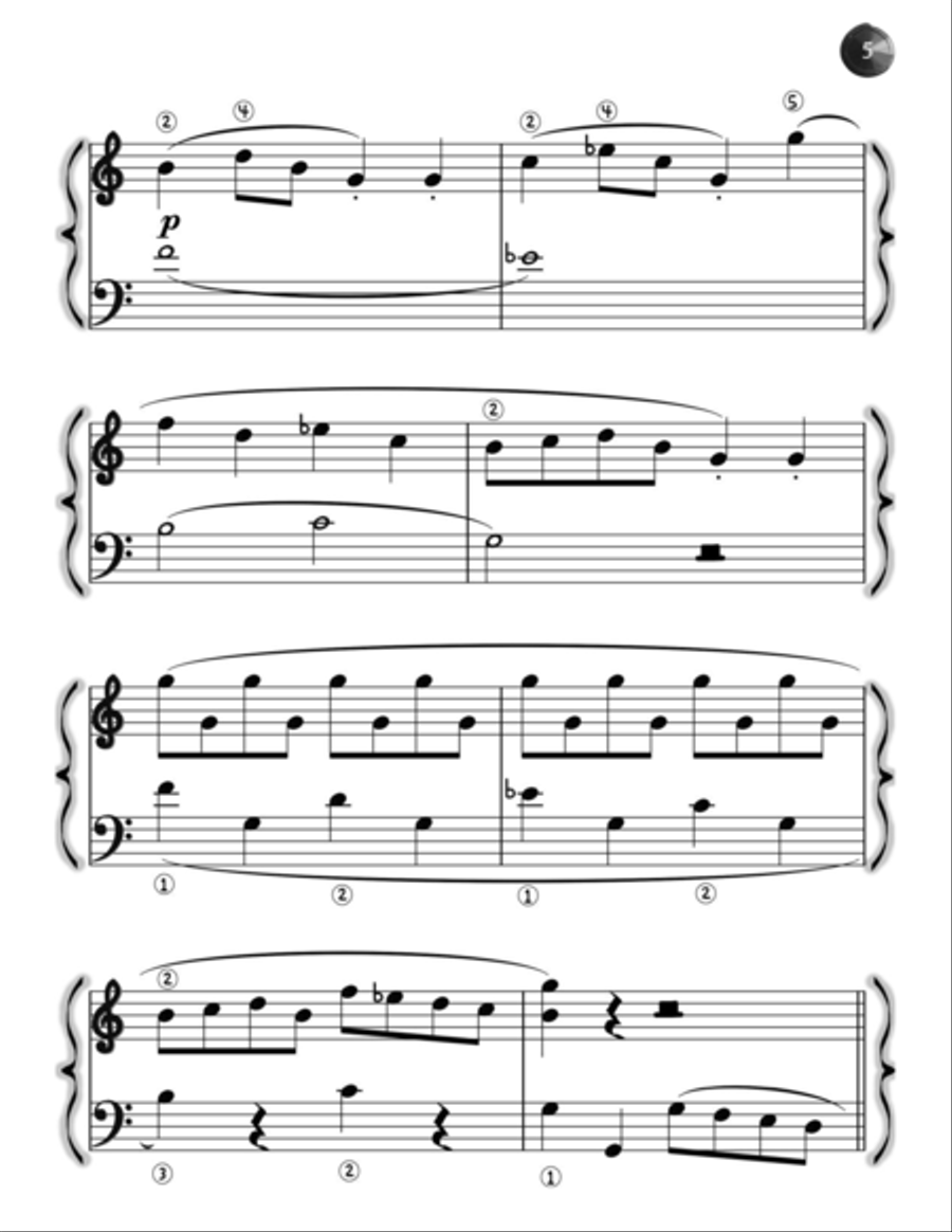 Clementi Sonatina No. 1, Op. 36 (easy to read edition) Piano Method scores gallery preview page 5
