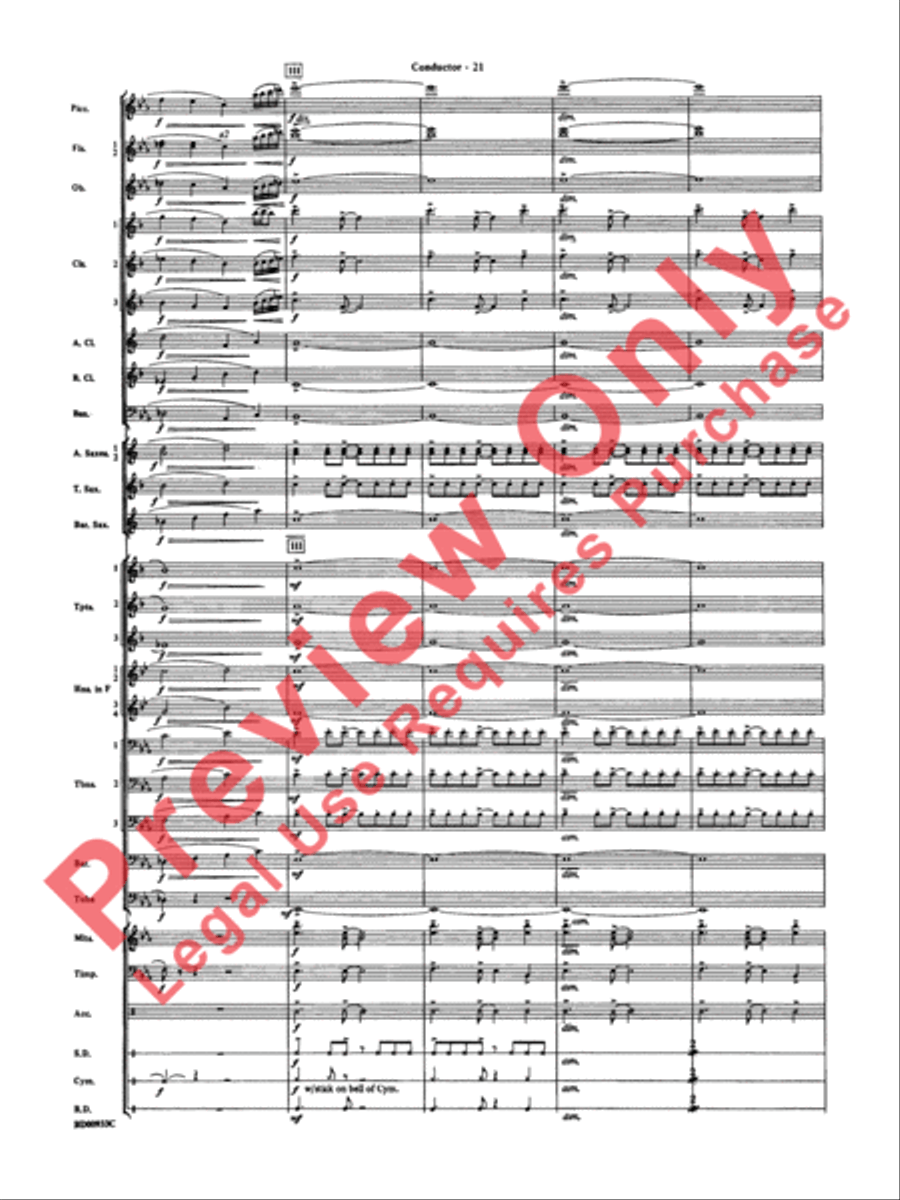 Symphonic Festival Concert Band scores gallery preview page 24