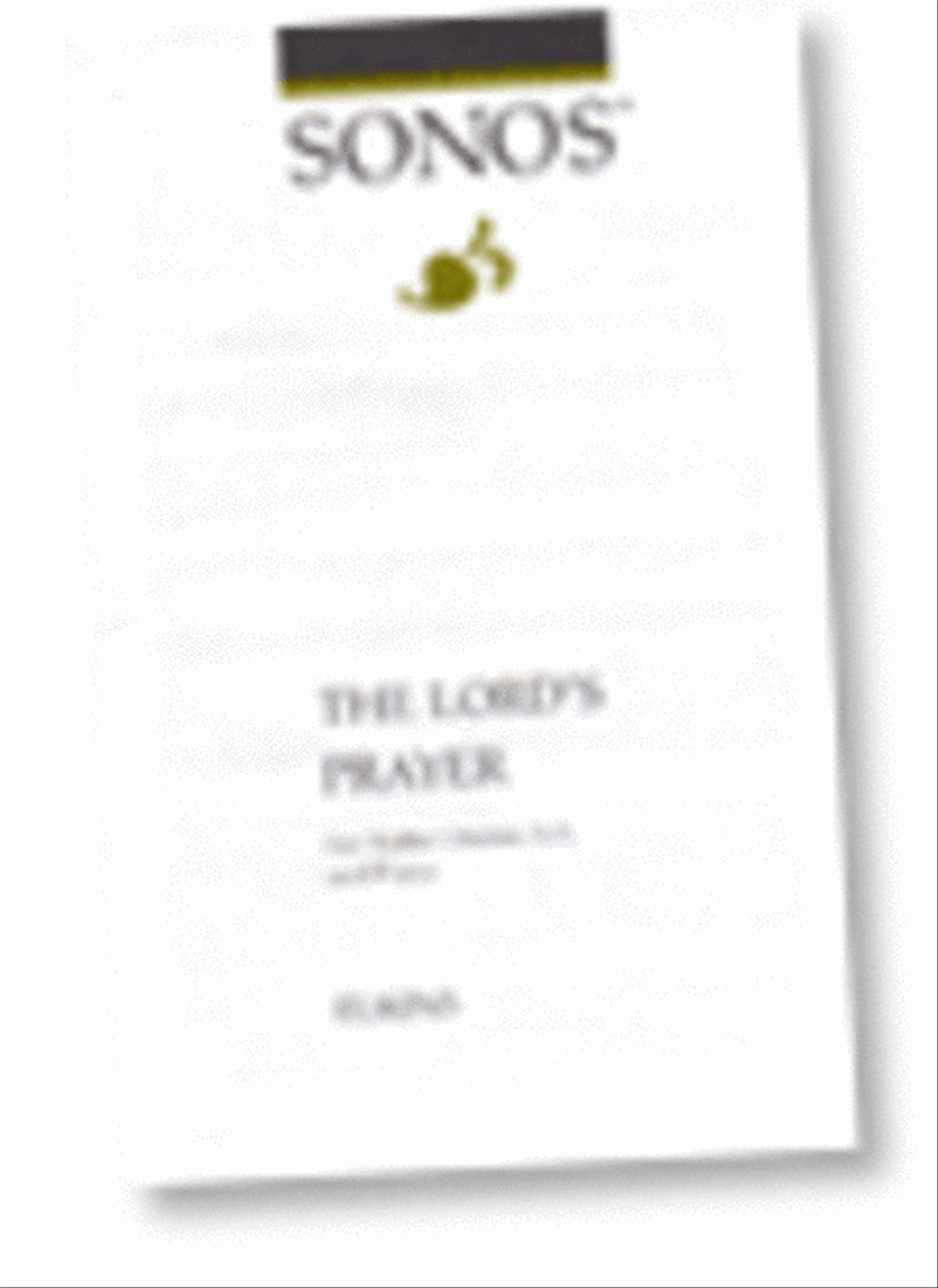The Lord's Prayer - SA SA scores gallery preview page 1