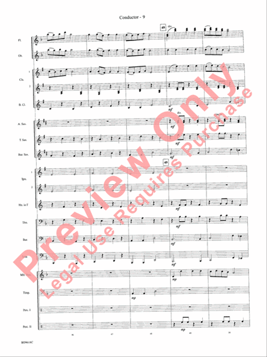 Hatikvah Concert Band scores gallery preview page 12