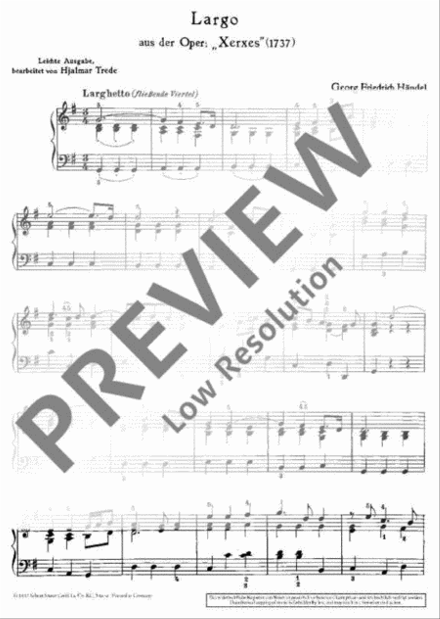 Largo Piano Solo scores gallery preview page 3