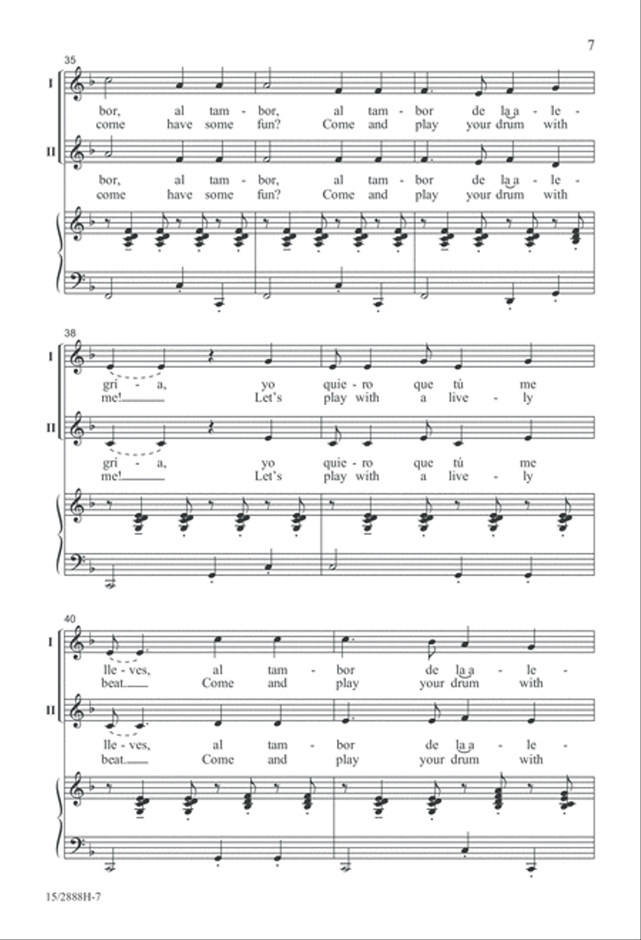 Al Tambor 2-Part scores gallery preview page 7
