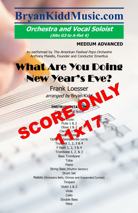 Book cover for What Are You Doing New Year's Eve? - Score Only