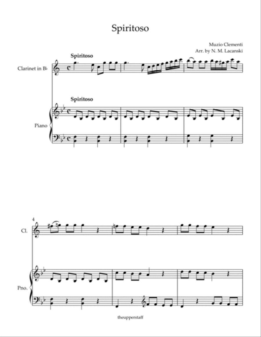 Spiritoso Clarinet Solo scores gallery preview page 2