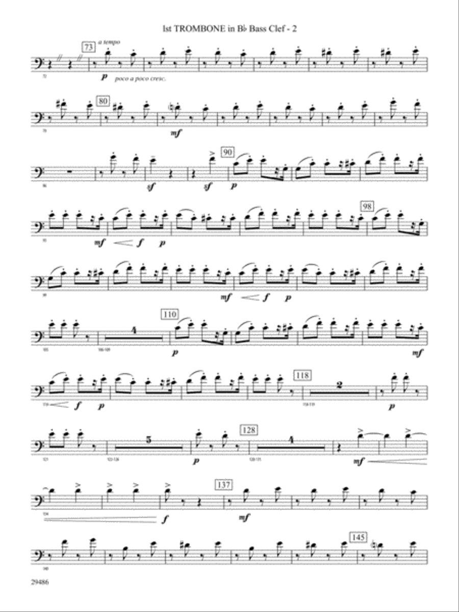 Polka from The Bartered Bride: (World Part) 1st B-flat Trombone B.C. Concert Band scores gallery preview page 2