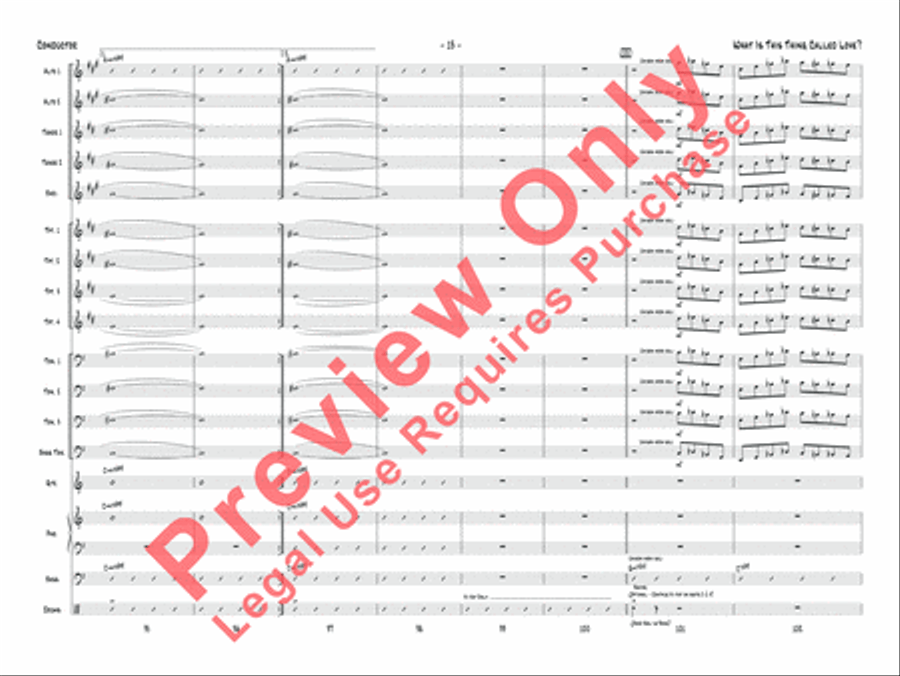 What Is This Thing Called Love? (from Wake Up and Dream) Jazz Ensemble scores gallery preview page 14
