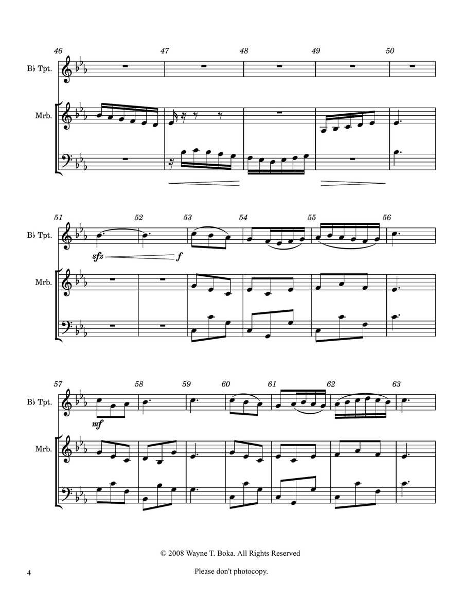 Tropical Adventure Trumpet Duet scores gallery preview page 4