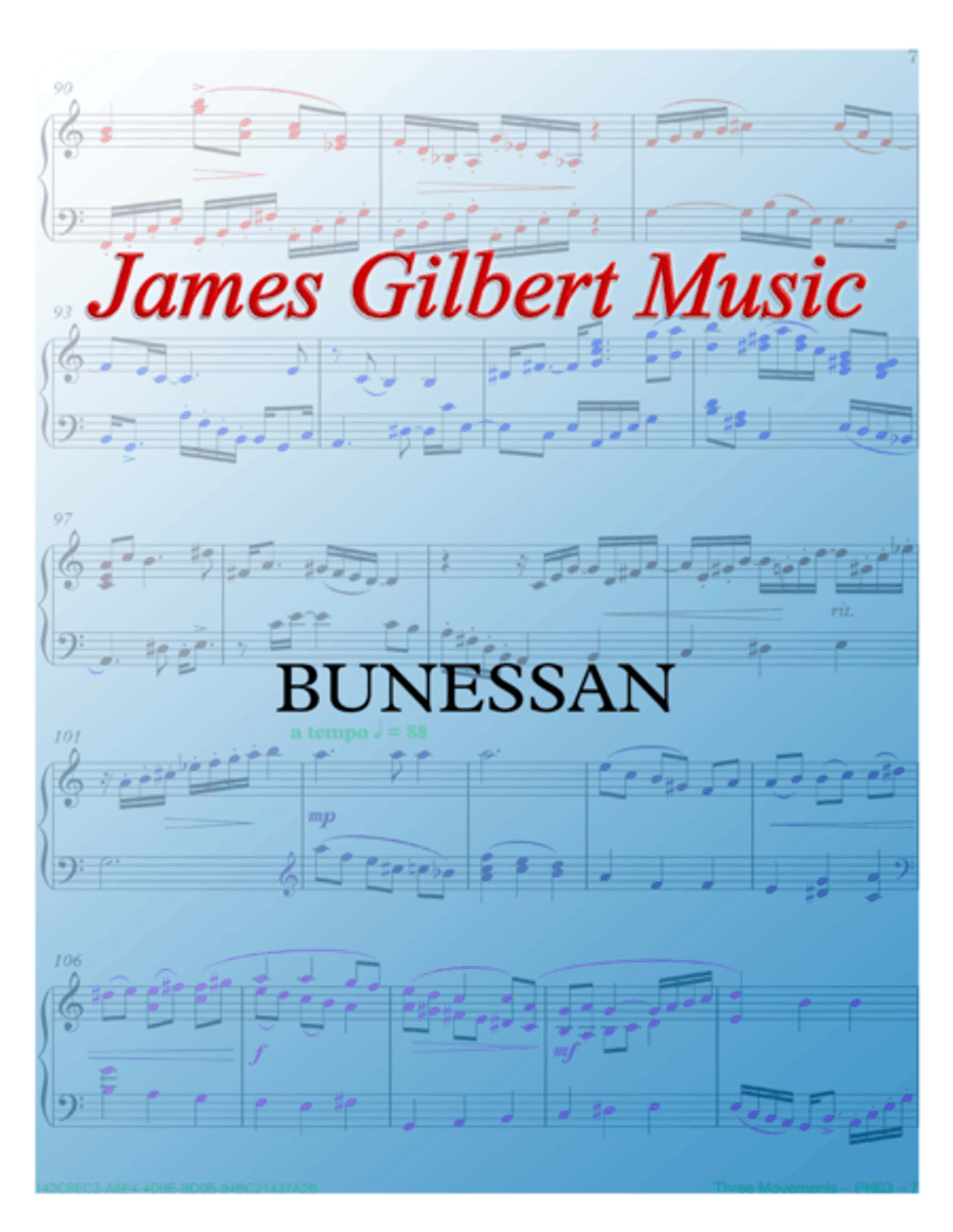 BUNESSAN (Morning Has Broken) Small Ensemble scores gallery preview page 1