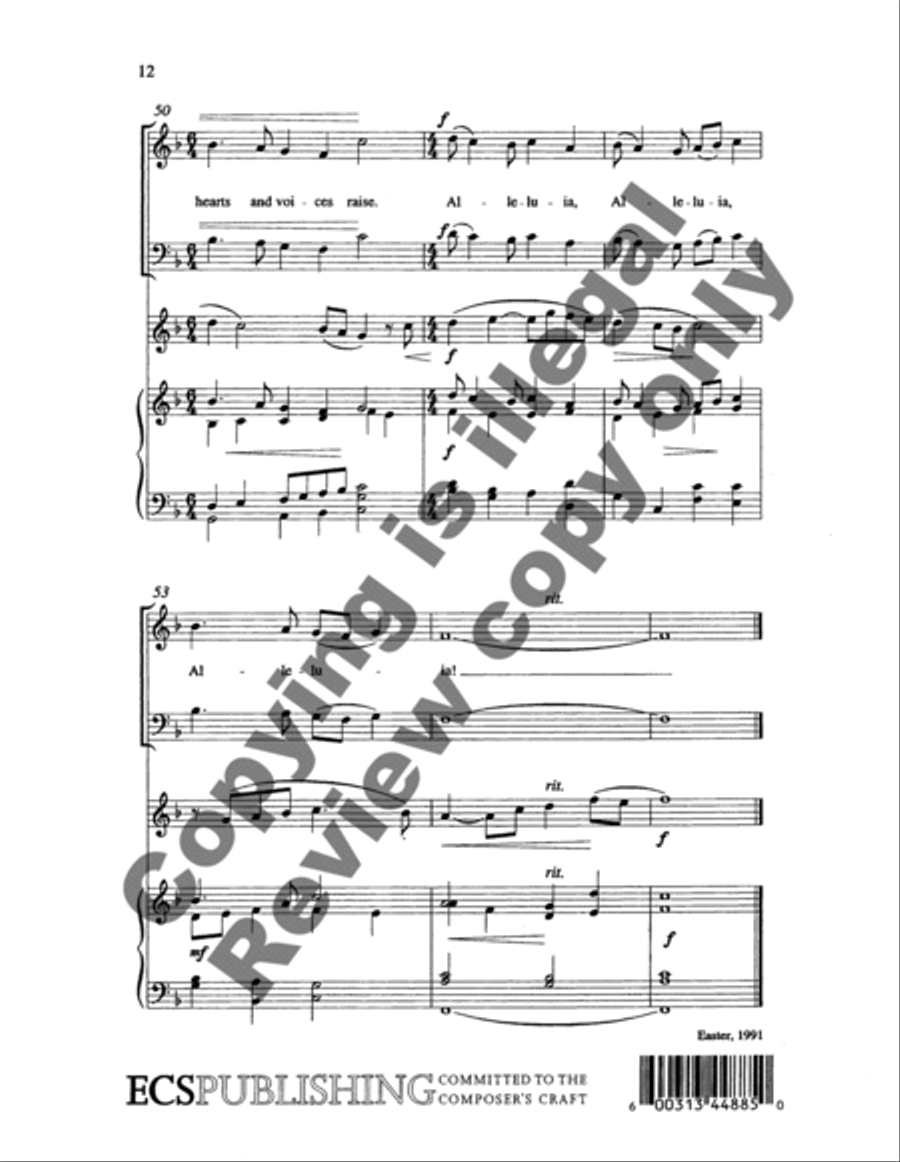 O Sons and Daughters of the King ATB scores gallery preview page 12
