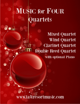 Book cover for Sing We Now of Christmas Noel Nouvelet for Wind Quartet (or Mixed Quartet or Double Reed Quartet or