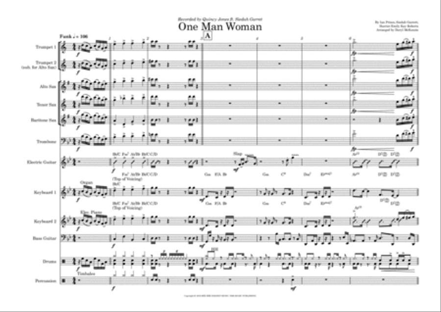 One Man Woman One Man Woman Tenor Saxophone scores gallery preview page 2