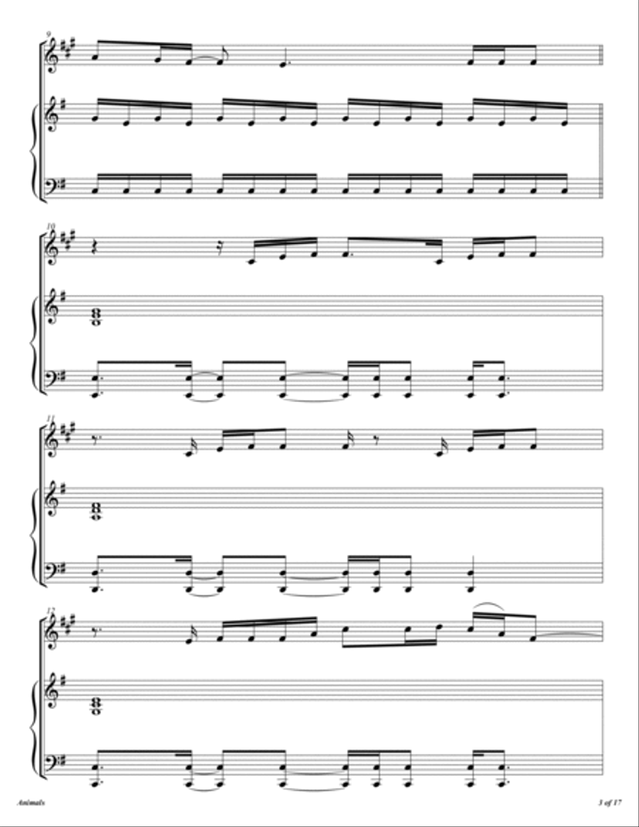 Animals Trumpet Solo scores gallery preview page 4
