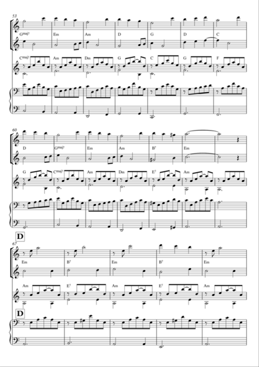 Instrumental Interlude 2'11 for 2 flutes, guitar and/or piano by Simon Peberdy image number null