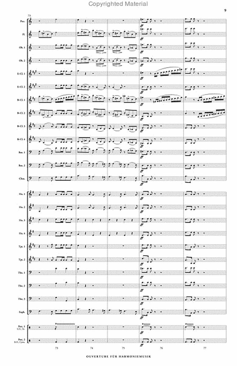 Ouverture fur Harmoniemusik (score & parts) image number null