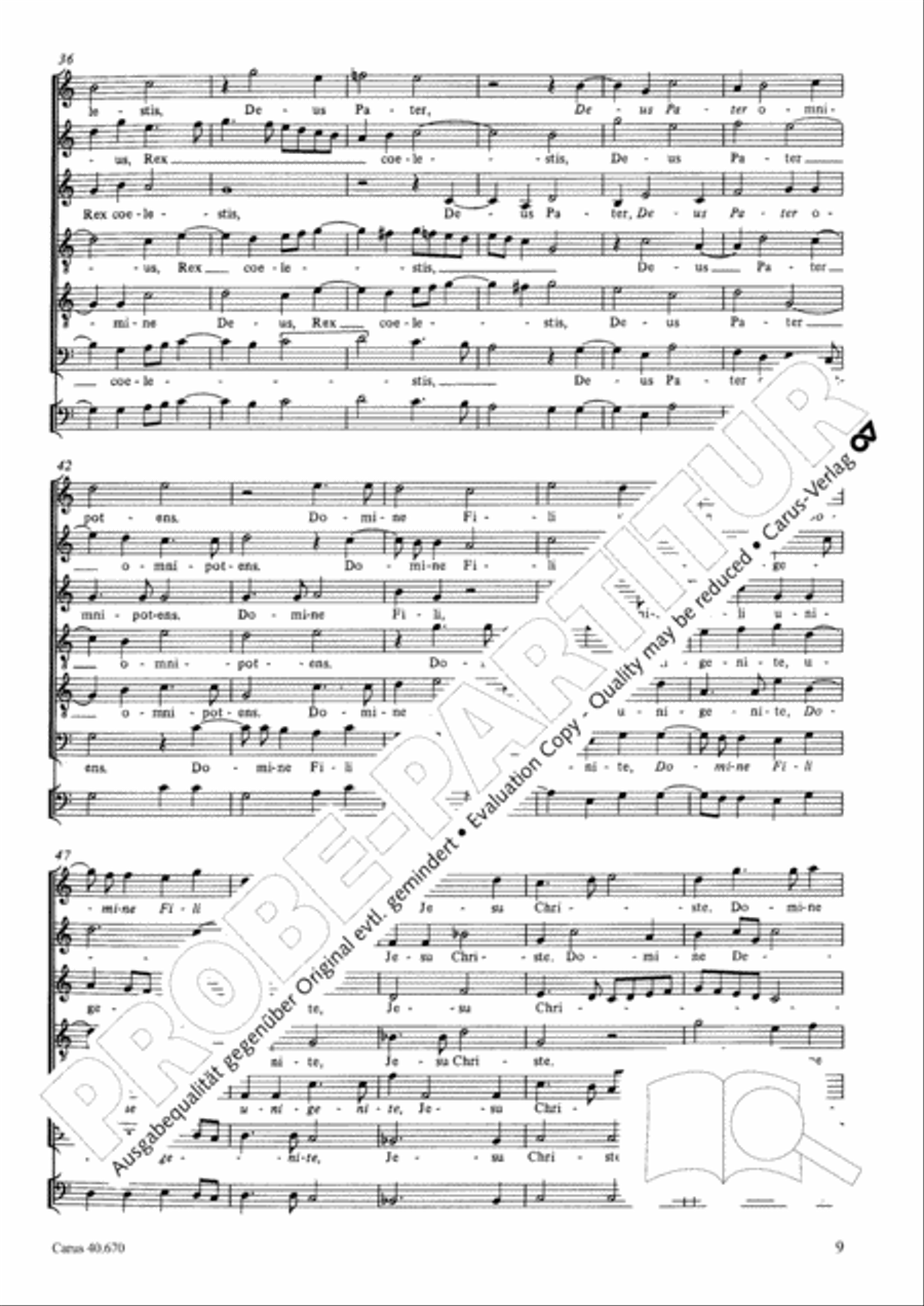 Missa in illo tempore Choir scores gallery preview page 22