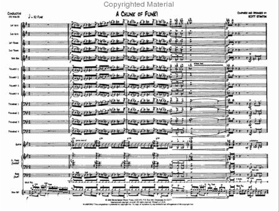A Chunk Of Funk Jazz Ensemble scores gallery preview page 2