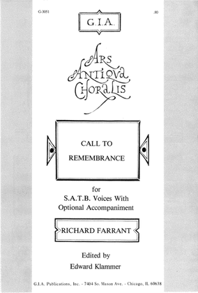 Book cover for Call to Remembrance