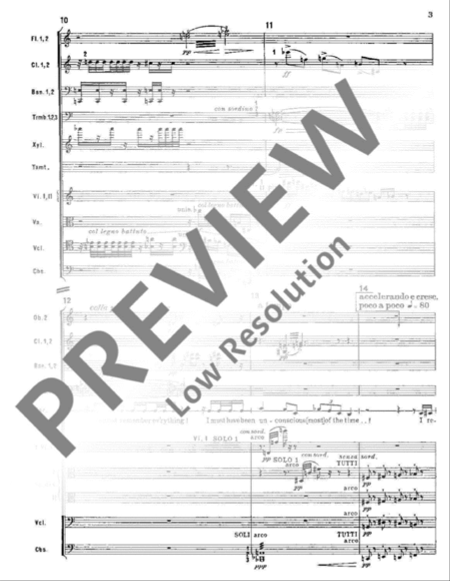 A Survivor from Warsaw Men's Choir scores gallery preview page 18