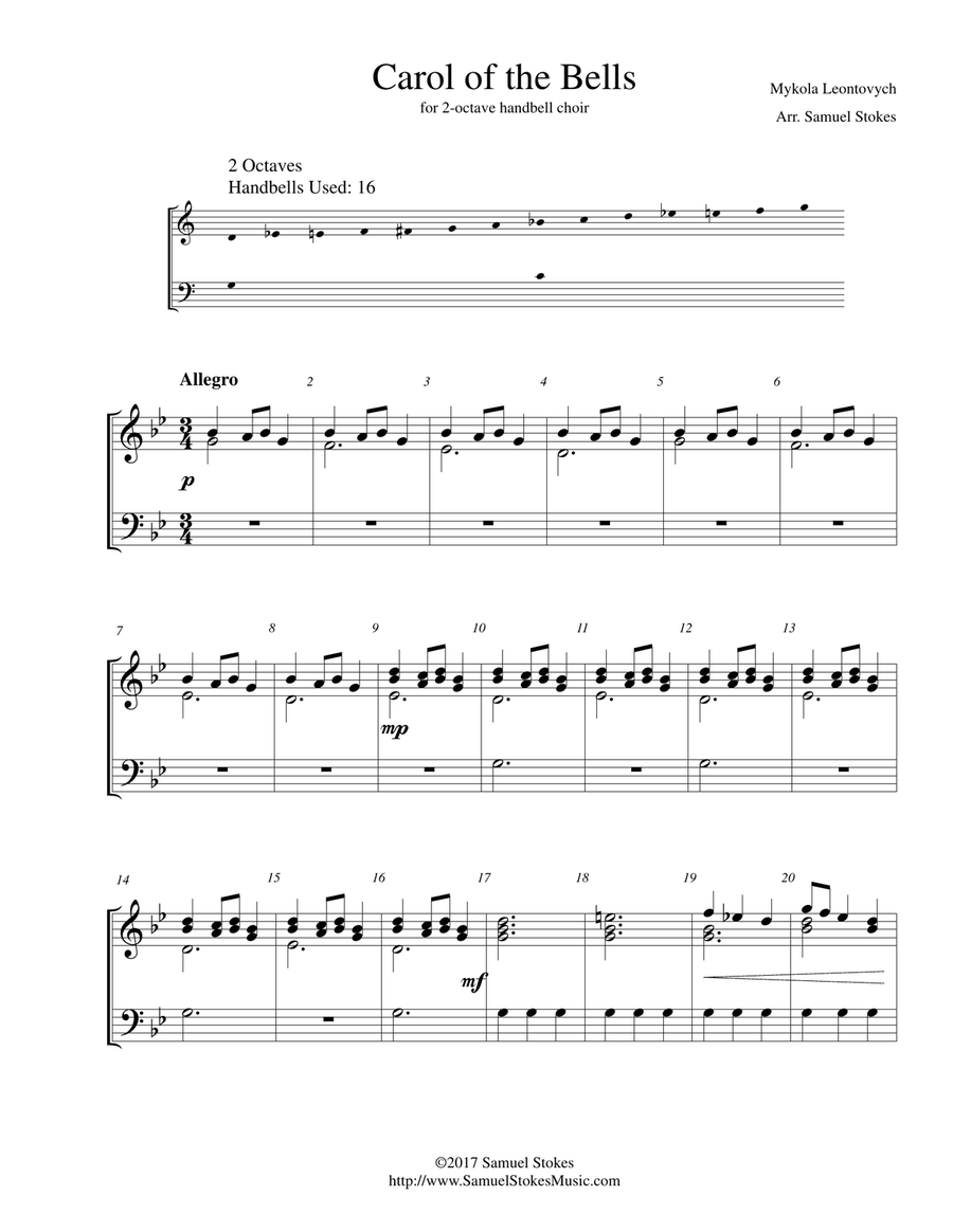 Carol of the bells outlet handbells