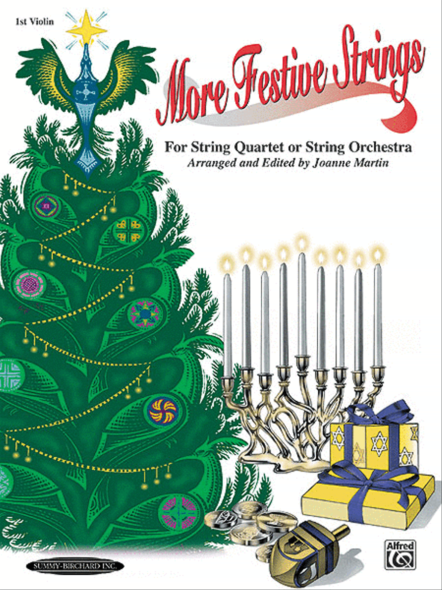 More Festive Strings for String Quartet or String Orchestra String Quartet scores gallery preview page 1