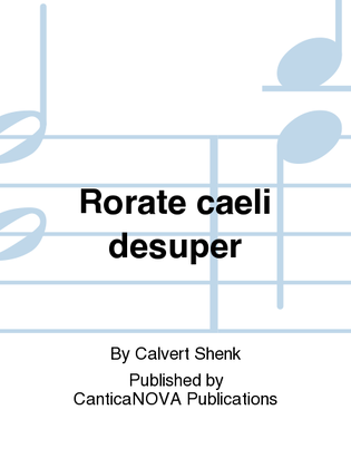 Book cover for Rorate caeli desuper