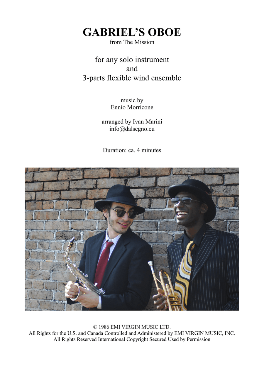 Gabriel's Oboe Small Ensemble scores gallery preview page 1