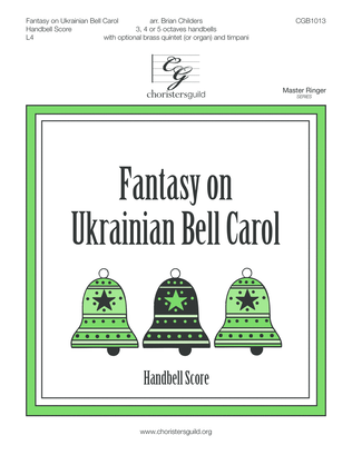 Book cover for Fantasy on Ukrainian Bell Carol - Handbell Score