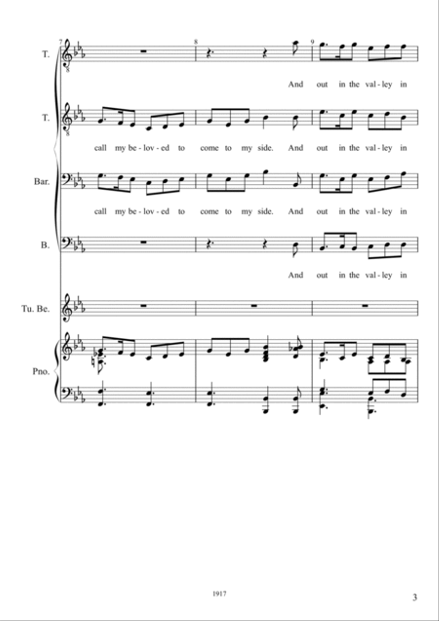 The Bells of St. Mary's The Bells of St. Mary's TTBB scores gallery preview page 3