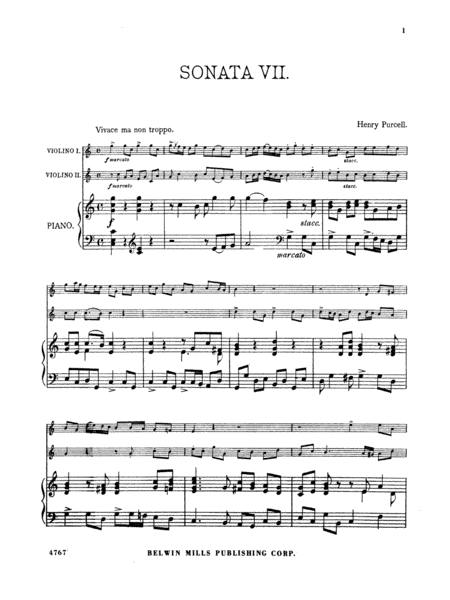Purcell: Sonata in C Major