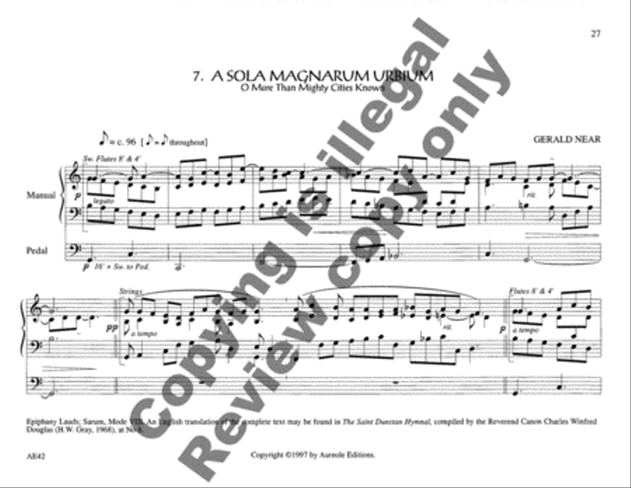 Chantworks, Set I Advent, Christmas, Epiphany Organ scores gallery preview page 11