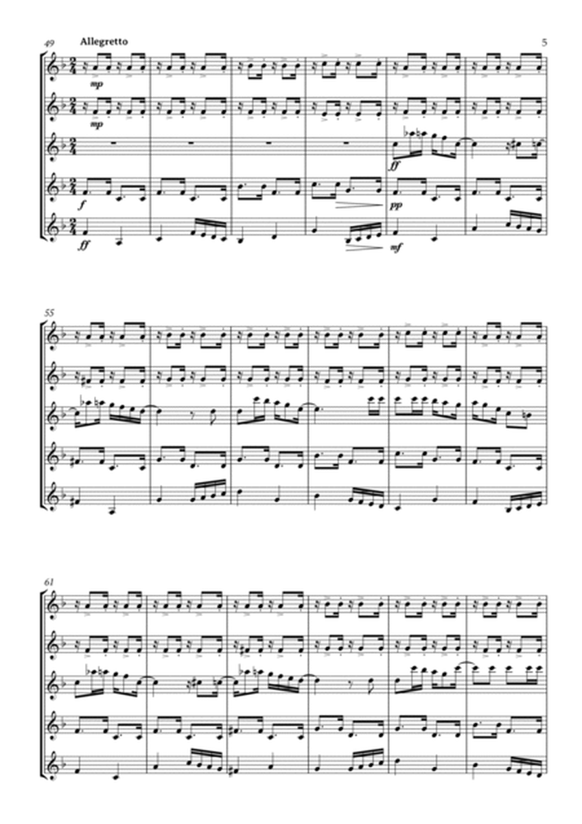 Jingle Bells for Baritone Saxophone Quintet image number null