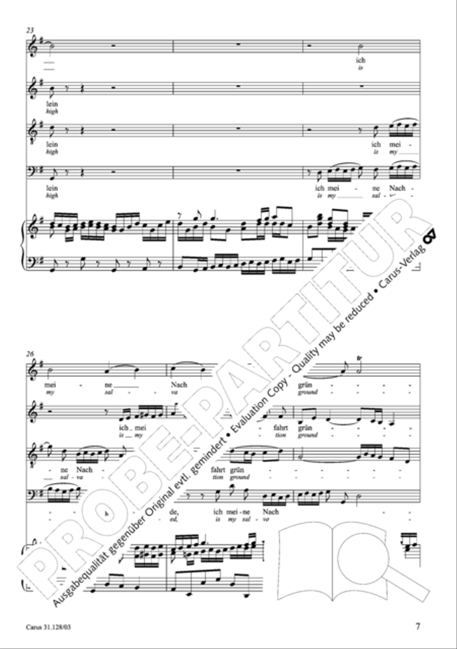 On Jesus Christ's ascent on high (Auf Christi Himmelfahrt allein) ATB scores gallery preview page 8