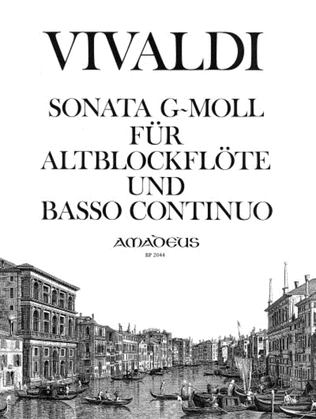 Book cover for Sonata G minor RV 50