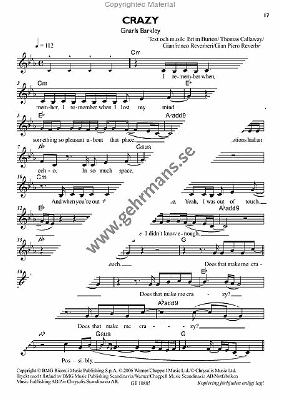 Pop 2006 Pop 2006 Piano, Vocal, Guitar scores gallery preview page 6