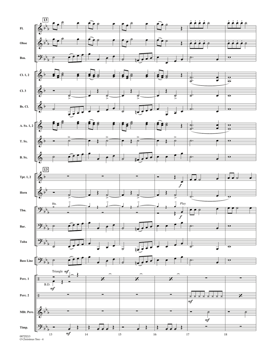 O Christmas Tree - Full Score Concert Band scores gallery preview page 4