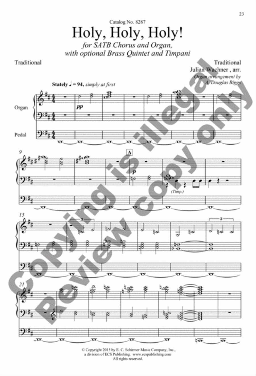 Selected Sacred Choral Works of Julian Wachner, Volume 2 4-Part scores gallery preview page 13