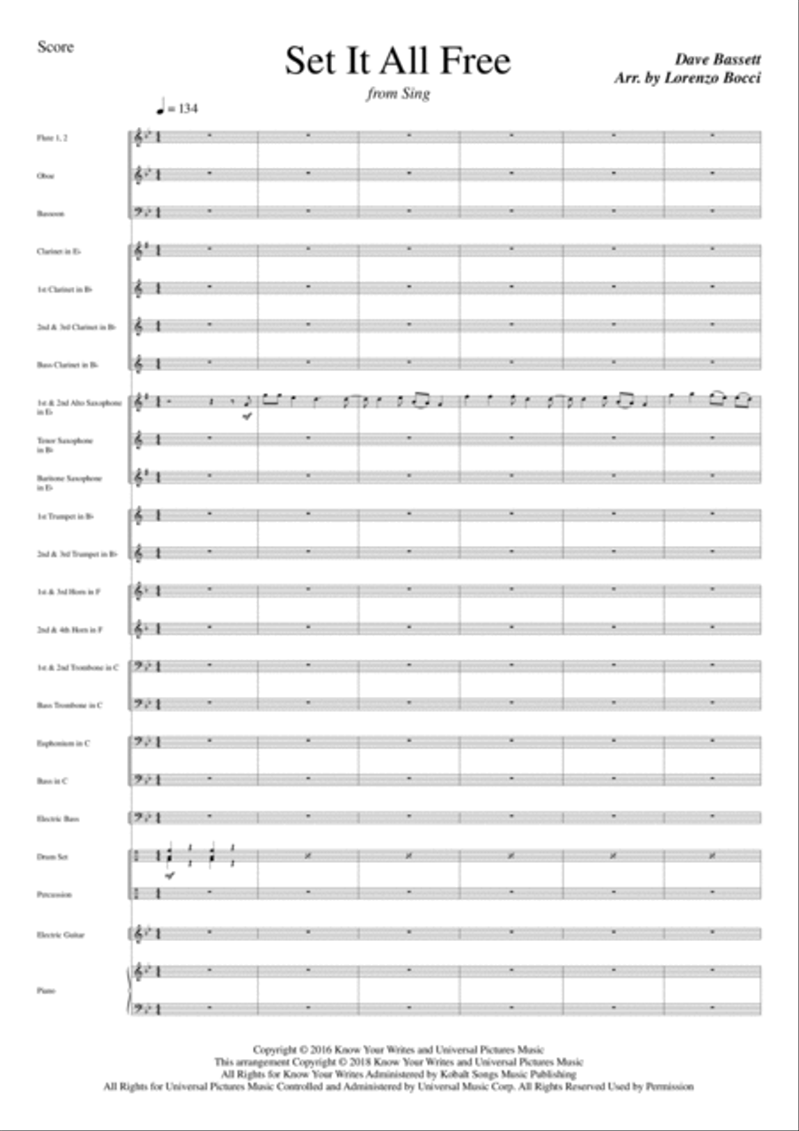 Set It All Free Concert Band scores gallery preview page 3