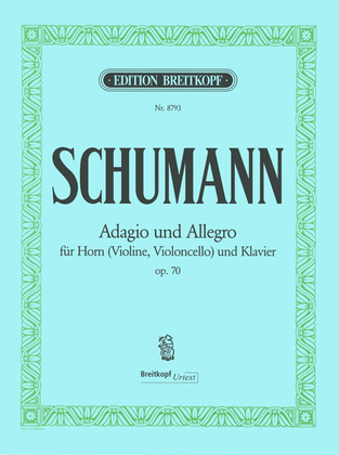 Book cover for Adagio and Allegro in A flat major op. 70