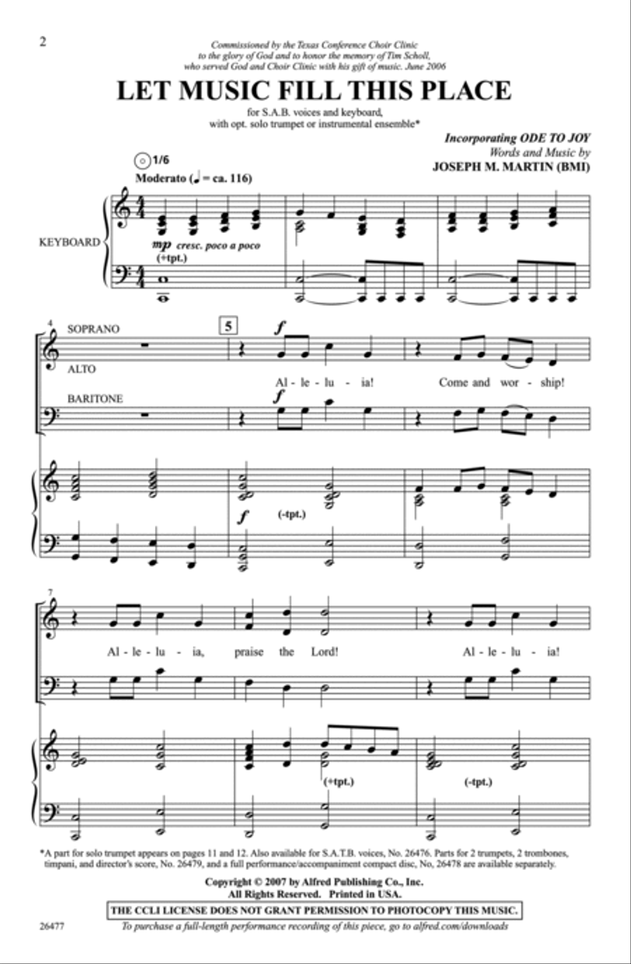 Let Music Fill This Place 3-Part scores gallery preview page 2