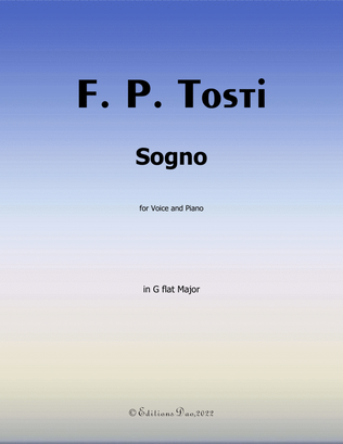 Sogno, by Tosti, in G flat Major