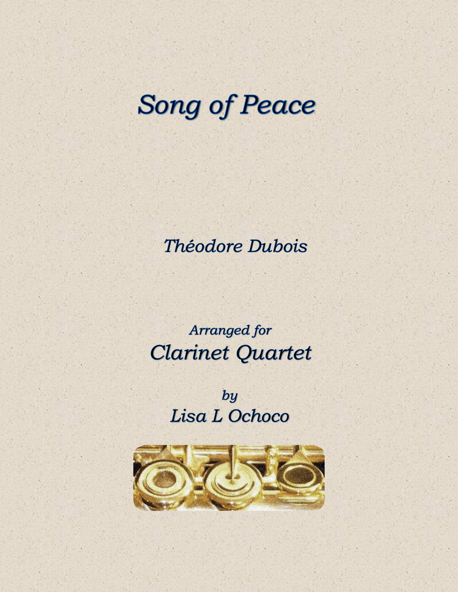 Song of Peace for Clarinet Quartet