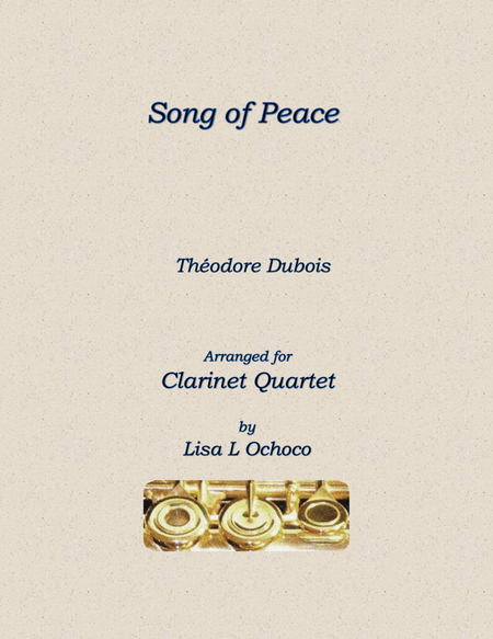Song of Peace for Clarinet Quartet image number null