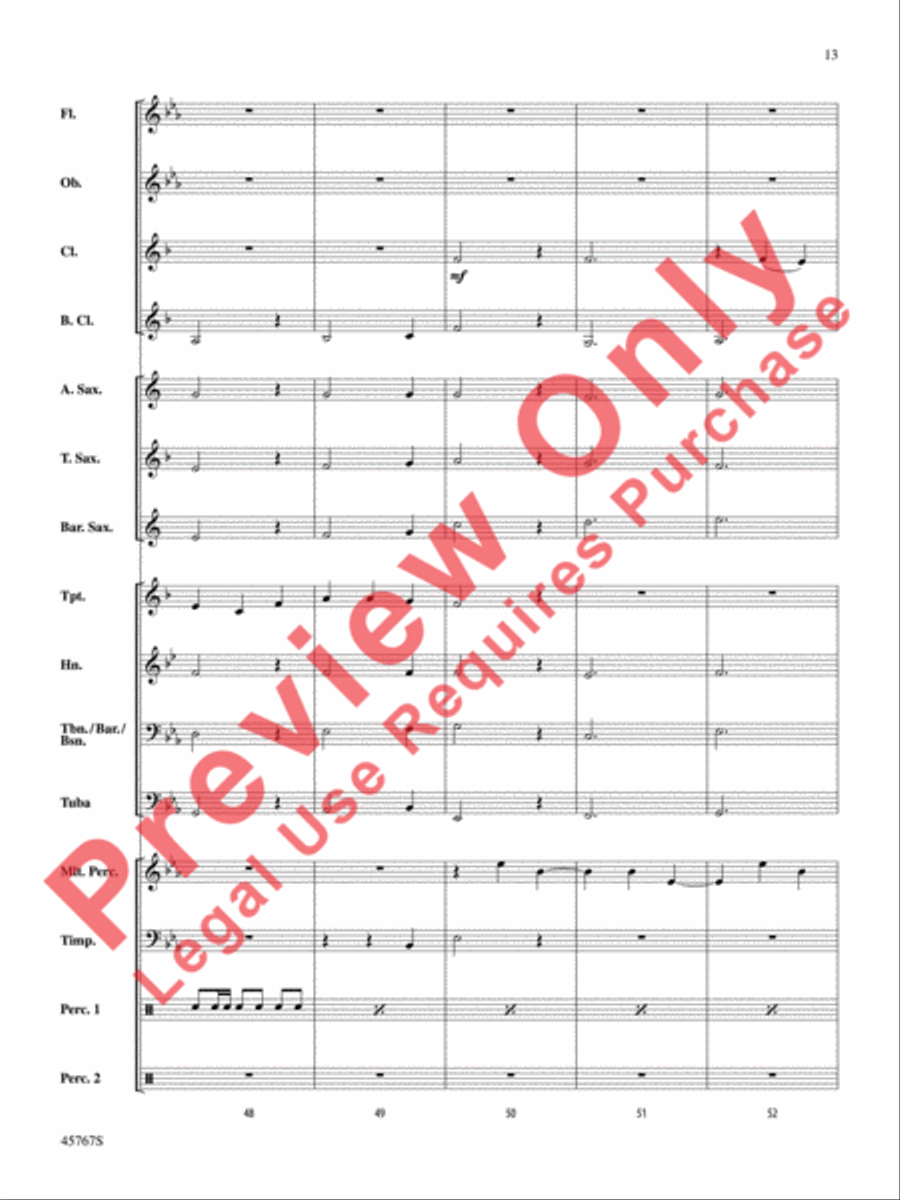 A Festival Chime A Festival Chime Concert Band scores gallery preview page 14