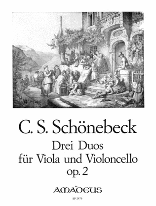 Book cover for 3 Duos op. 2